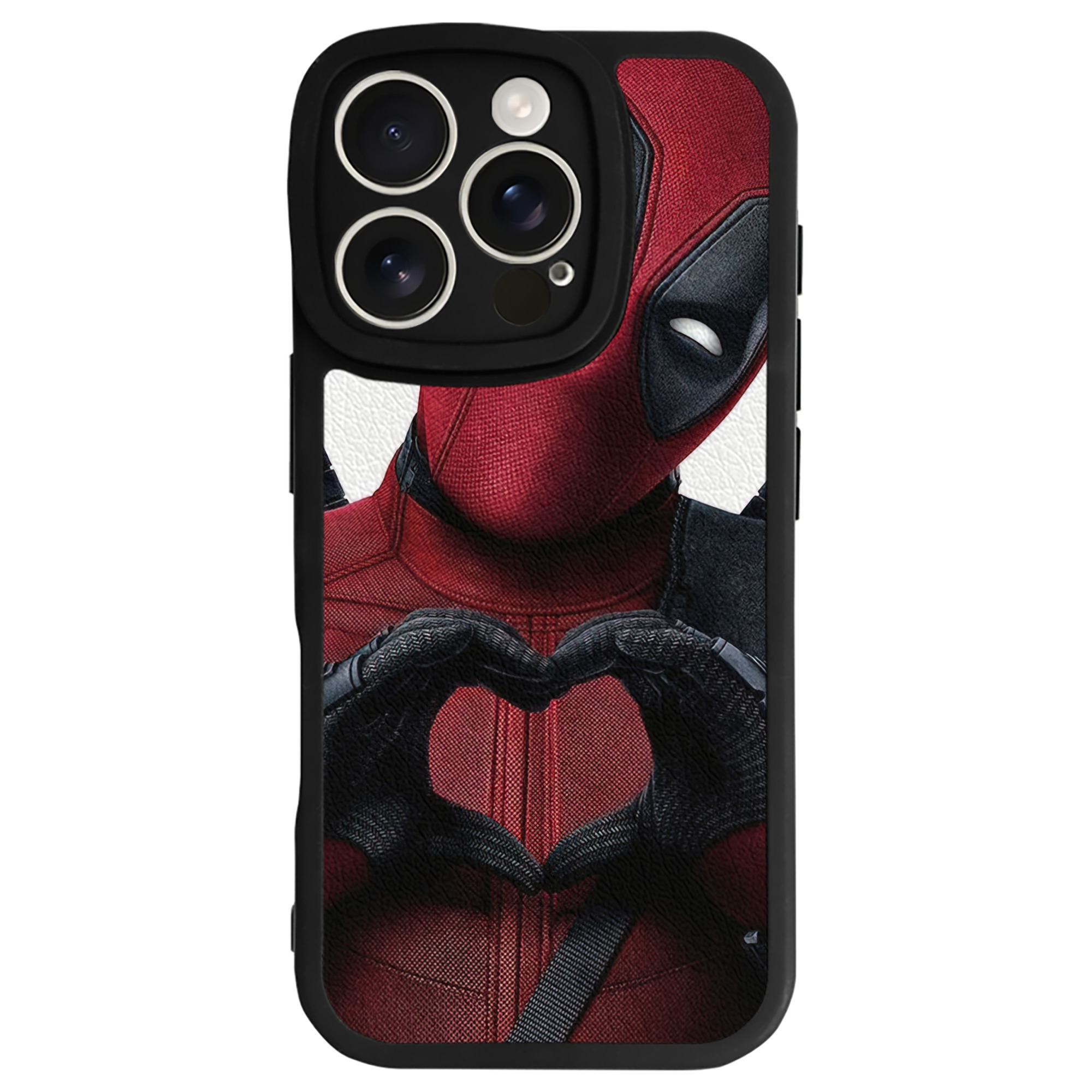 （画像用） Deadpool デッドプール 【iPhone 16シリーズ対応】シリコンスマホケース（レザー調） 材質：シリコン